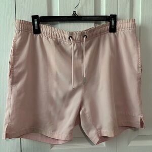 YoungLA Light Pink men’s swim Shorts with mesh lining. Small.